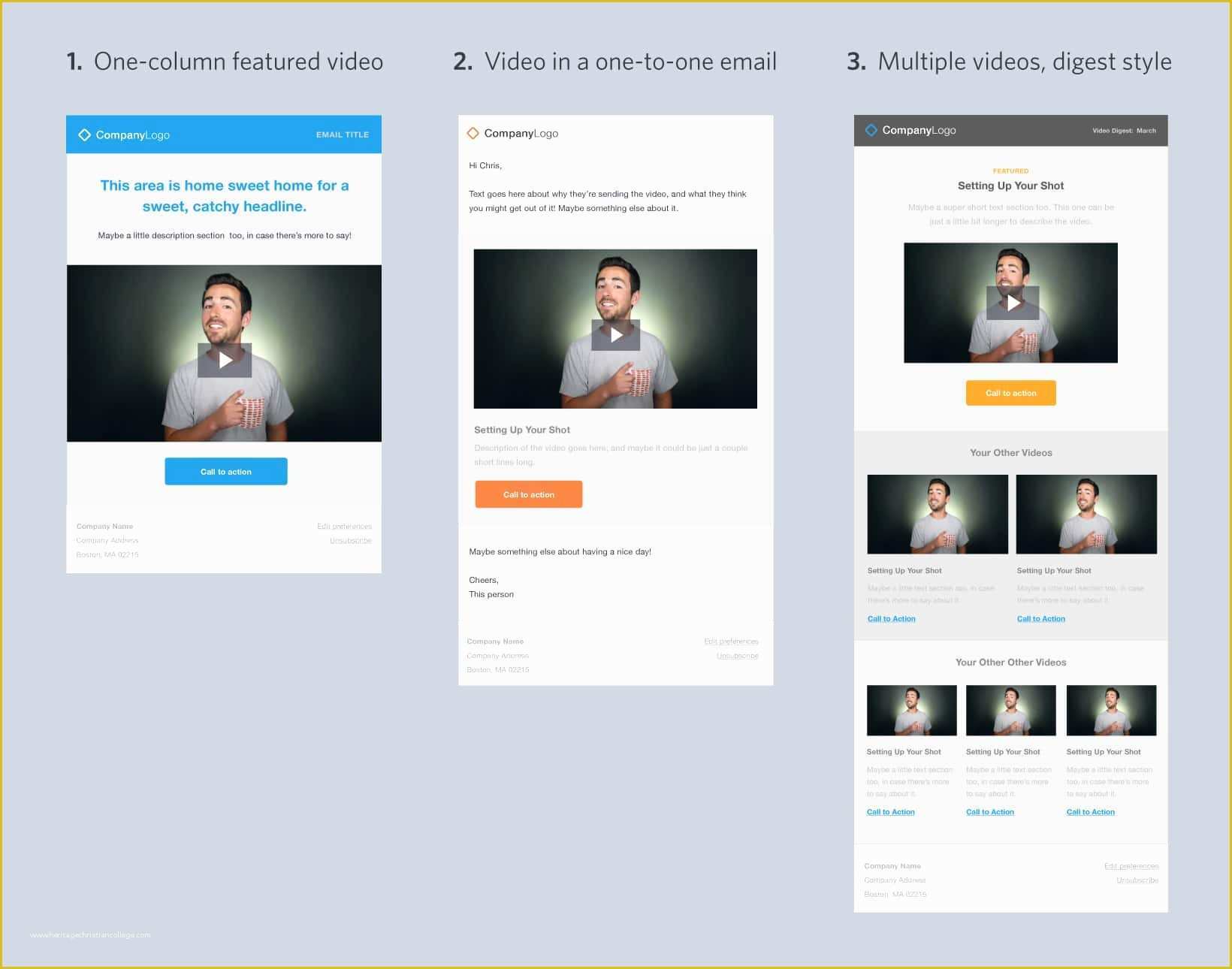 Free Interactive Email Templates Of 4 Free Video Email Templates for Download