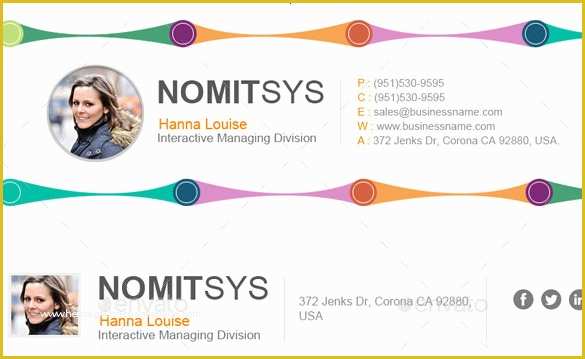 Free Interactive Email Templates Of 45 HTML Email Signatures HTML