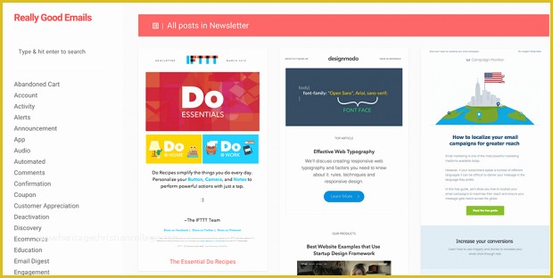 Free Interactive Email Templates Of Email Newsletter Inspiration Hand Picked by Mailchimp
