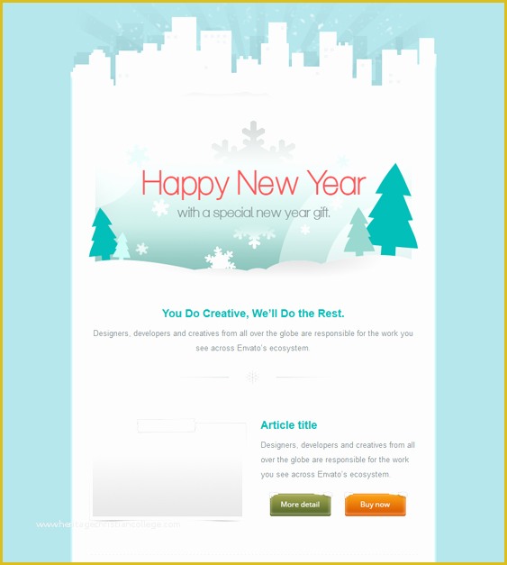 Free Interactive Email Templates Of This Holiday and Christmas Email Template Offers A