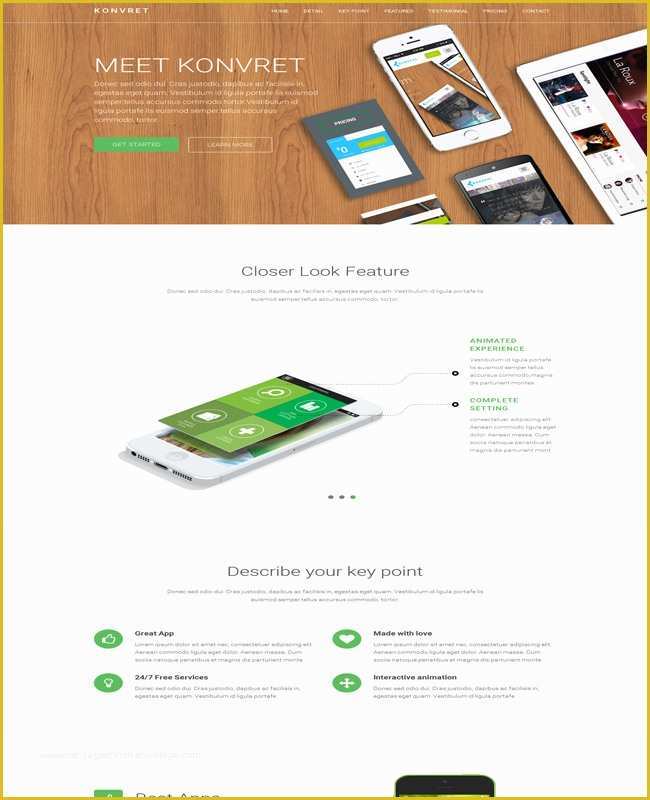 Free Interactive Website Templates Of 50 Excellent HTML Landing Page Templates Free &amp; Premium
