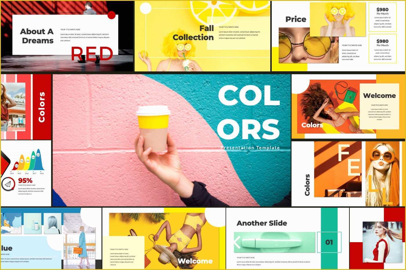 Free Interactive Website Templates Of Colors Powerpoint Template Graphic by Haris Putra