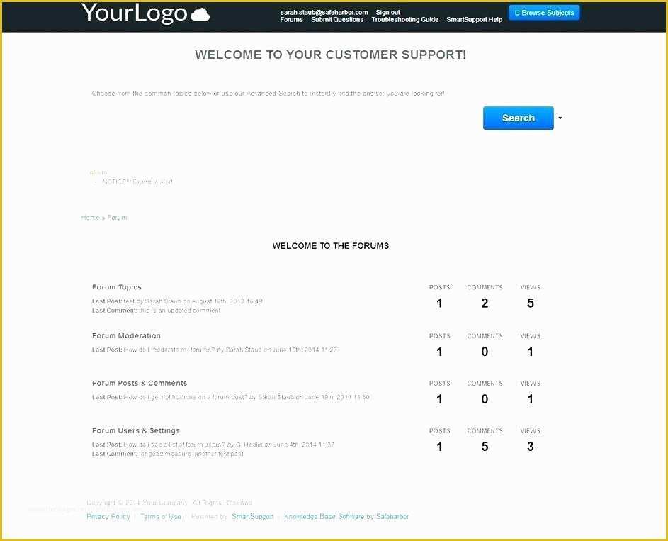 Free Interactive Website Templates Of Free Knowledge Base Template