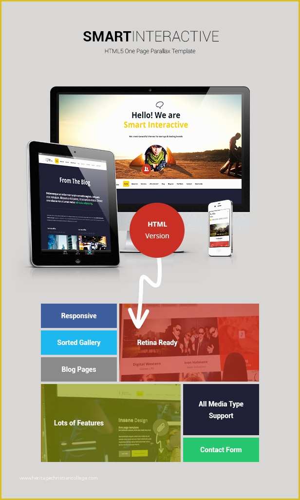 Free Interactive Website Templates Of Smart Interactive 5 One Page Creative Parallax – Over