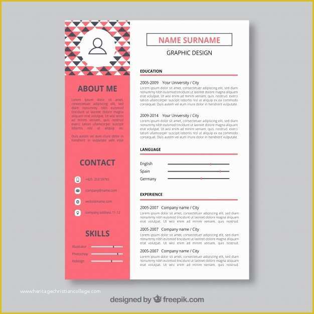 Free Interior Design Resume Templates Of Graphic Designer Resume Template Vector