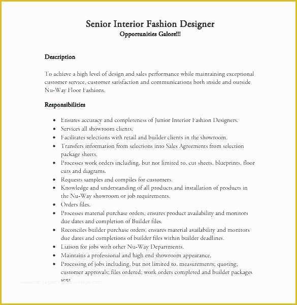 Free Interior Design Resume Templates Of Interior Designer Resume Template Interior Designer Resume