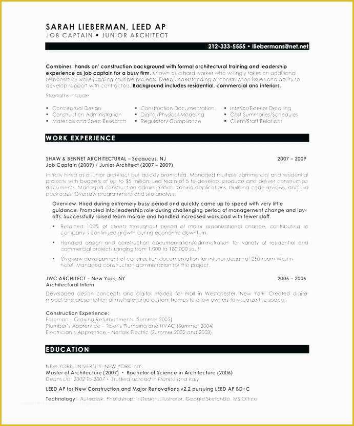 Free Interior Design Resume Templates Of Interior Designer Resume Template Interior Designer Resume