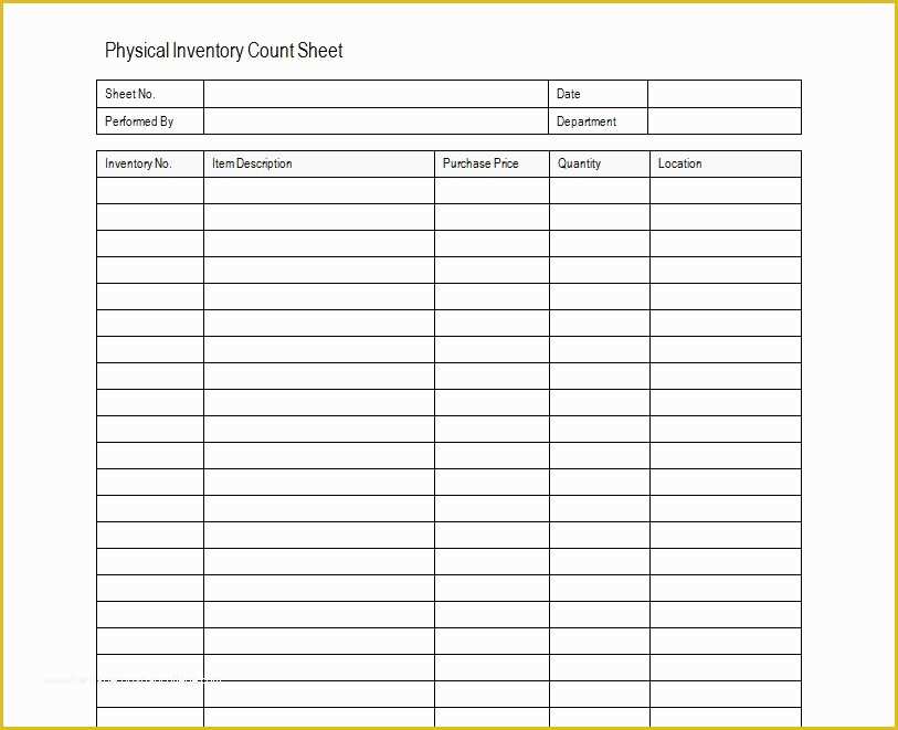 Free Inventory Spreadsheet Template Of Inventory Sheet Sample