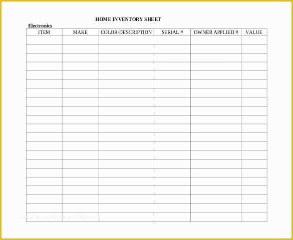 Free Inventory Spreadsheet Template Of Inventory Spreadsheet Template 48 Free Word Excel