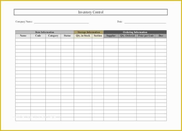 Free Inventory Spreadsheet Template Of Inventory Spreadsheet Template 48 Free Word Excel