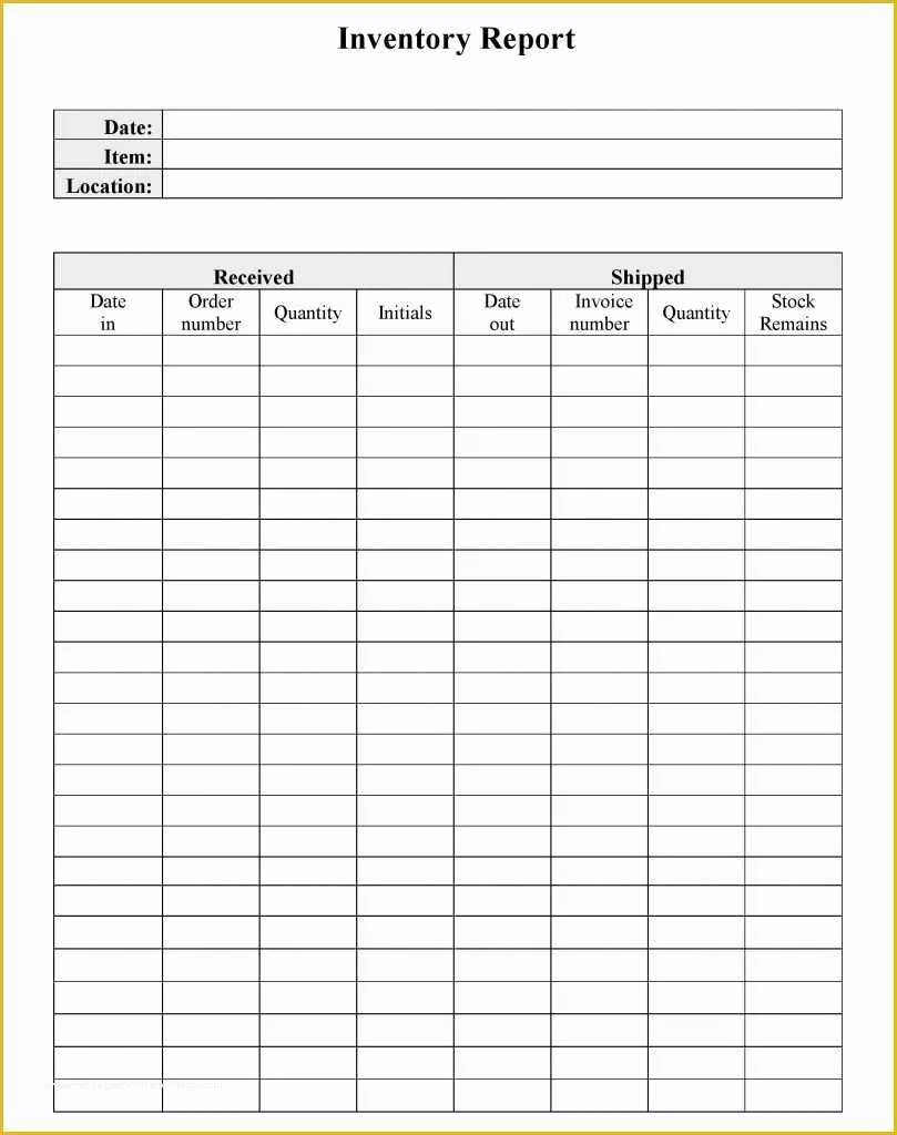 Free Inventory Template Of 24 Free Inventory Templates for Excel and Word You Must Have