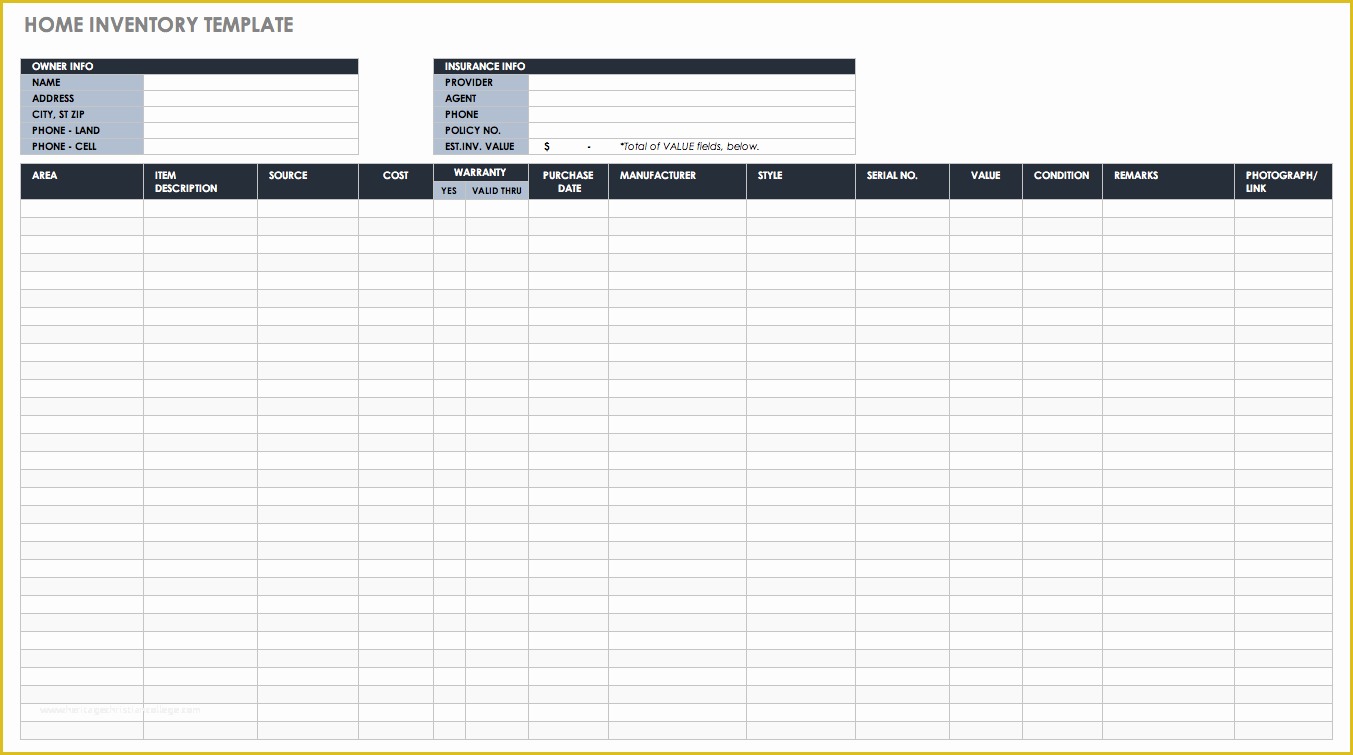 Free Inventory Template Of Free Excel Inventory Templates