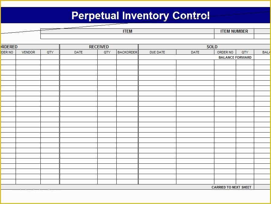 Free Inventory Template Of Inventory Templates