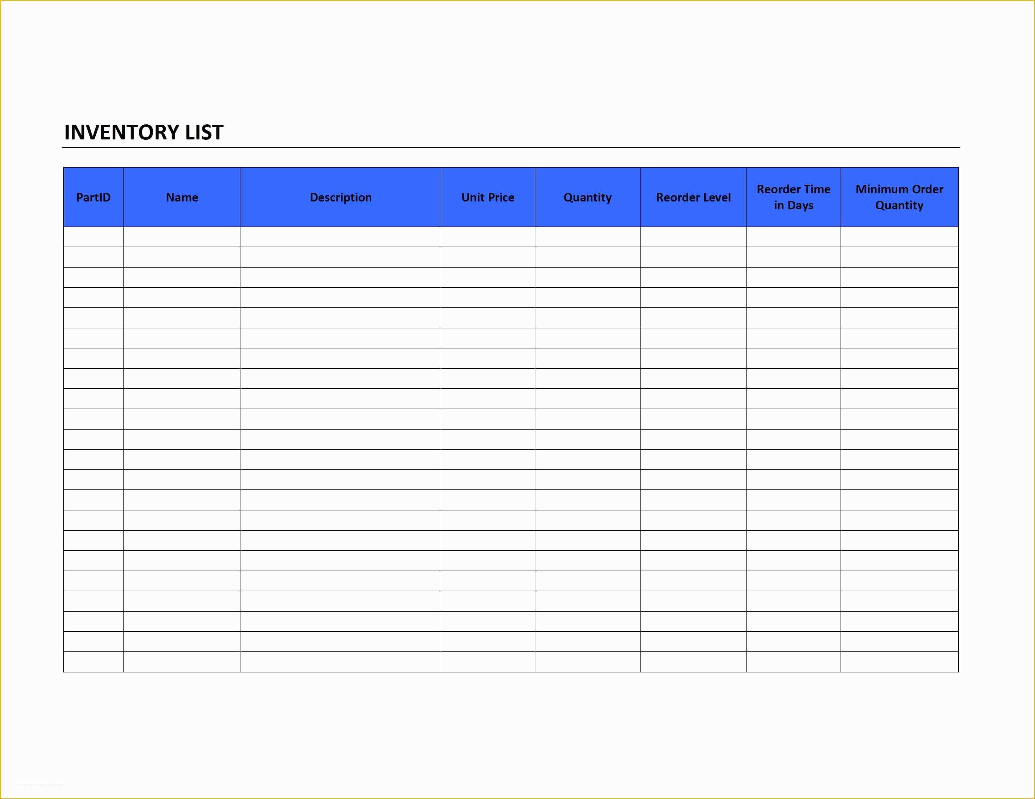Free Inventory Template Of Physical Inventory Count Sheet Template