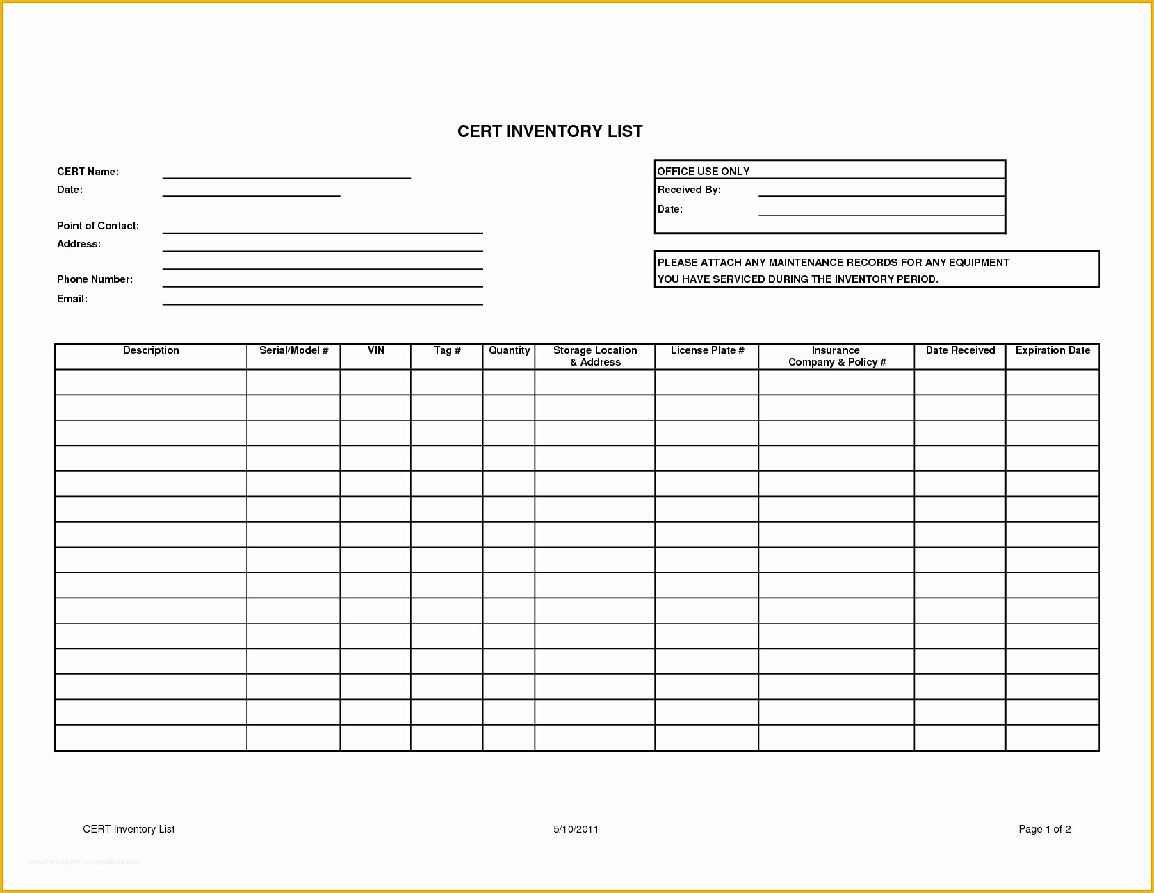 Free Inventory Template Of Sample Inventory List Bamboodownunder