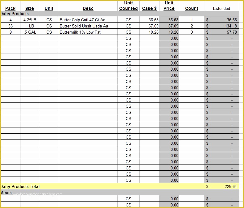 Free Inventory Template Of Stock Control Products Spreadsheet Template Free