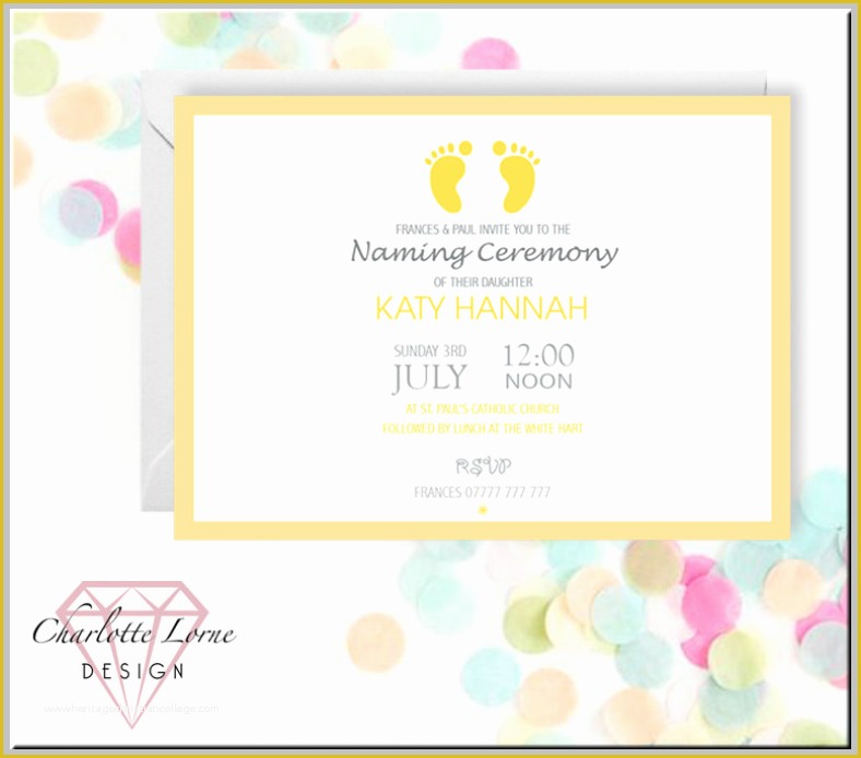Free Invitation Templates for Naming Ceremony Of 13 Naming Ceremony Invitation Designs &amp; Templates Psd