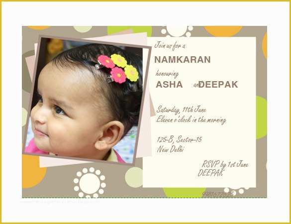 Free Invitation Templates for Naming Ceremony Of 35 Naming Ceremony Invitations Psd Ai