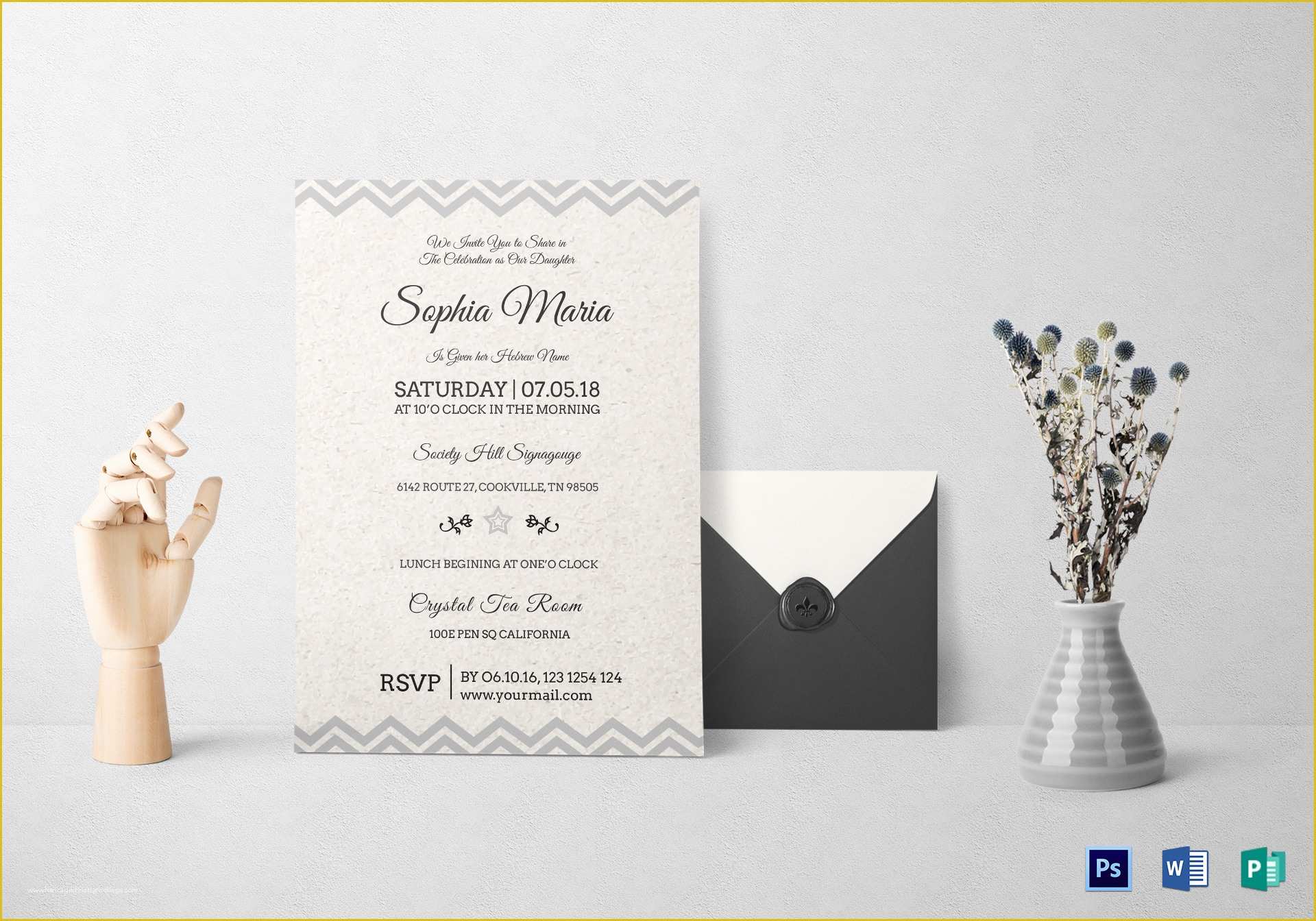 Free Invitation Templates for Naming Ceremony Of Born Naming Ceremony Invitation Design Template In Psd