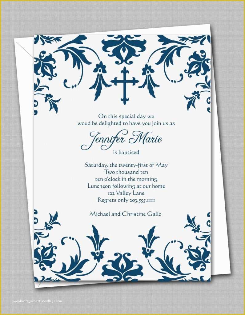 Free Invitation Templates Of Free Printable Confirmation Invitation Templates