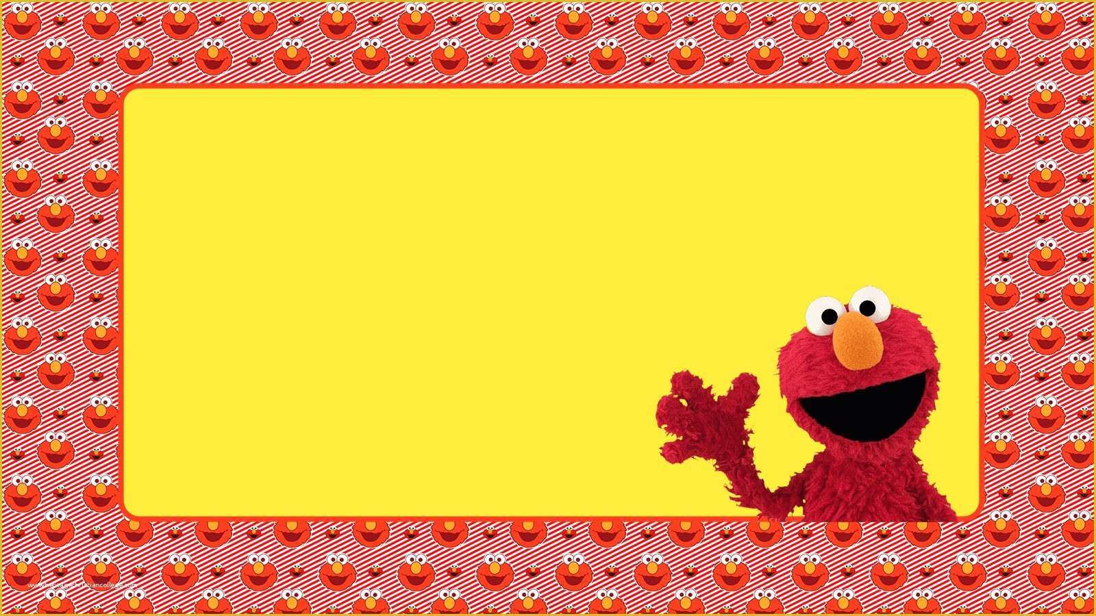 Free Invitation Templates Of Free Printable Elmo Invitation Templates