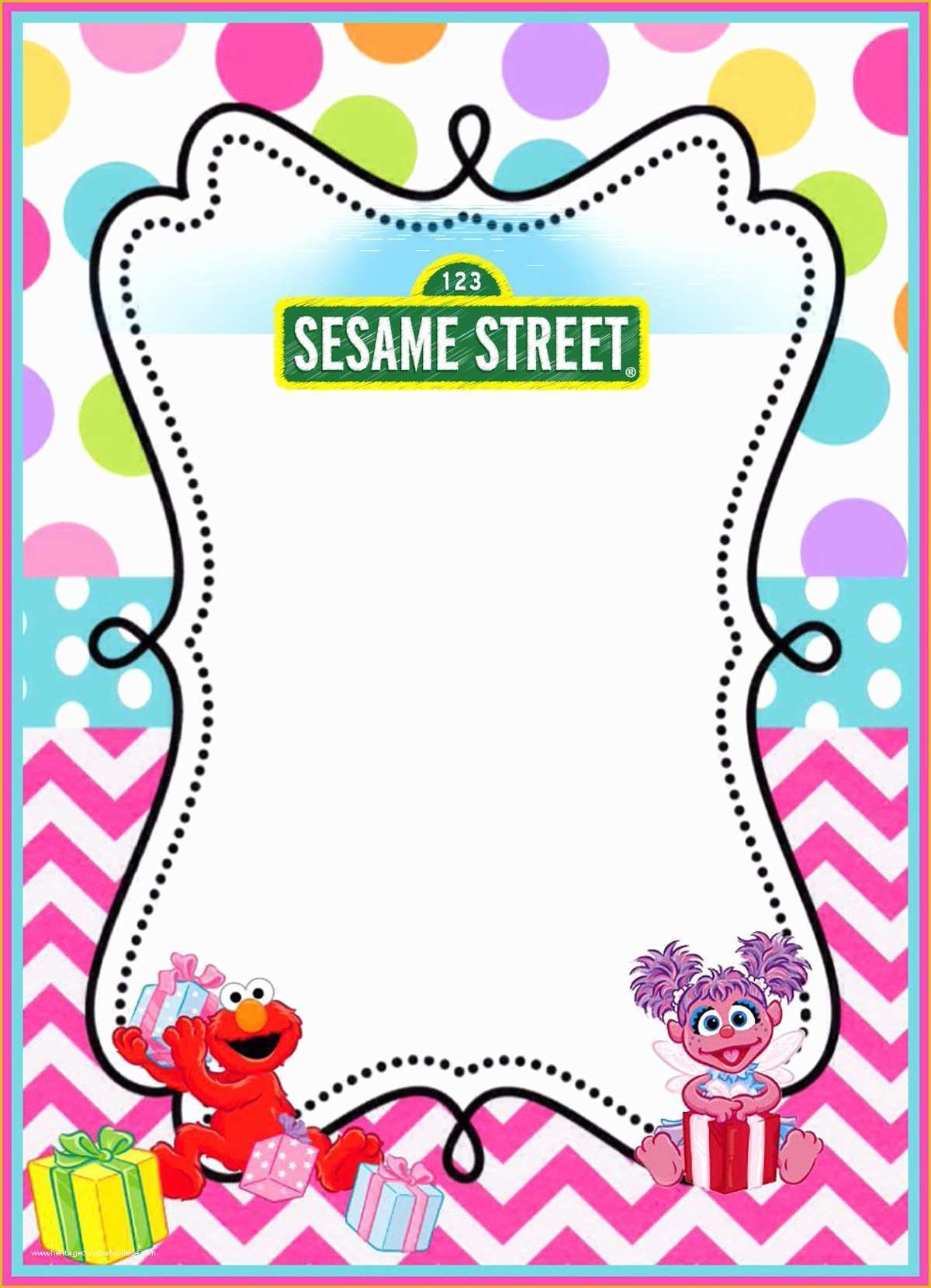 Free Invitation Templates Of Free Printable Sesame Street Invitation Templates