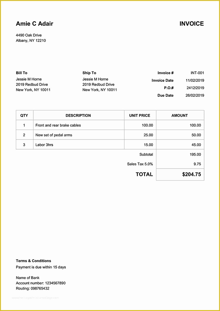 Free Invoice form Template Of 100 Free Invoice Templates Print & Email as Pdf