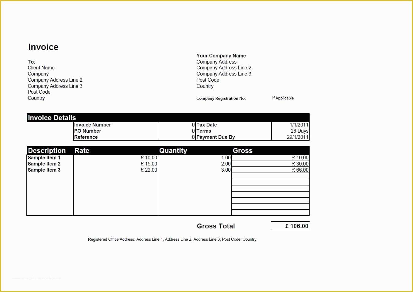 Free Invoice form Template Of Free Invoice Templates for Word Excel Open Fice