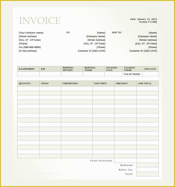 Free Invoice Template Doc Download Of 15 Microsoft Invoice Templates Download for Free
