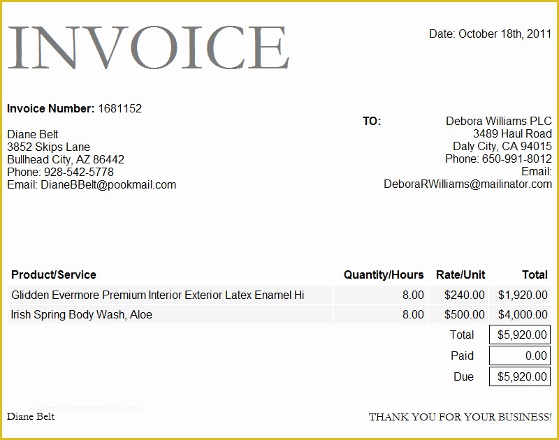 Free Invoice Template Doc Download Of Invoice Sample Doc