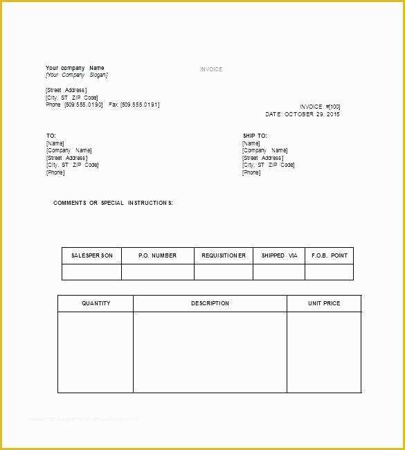 Free Invoice Template Doc Download Of Word Document Invoice Template Invoice Template Word Doc