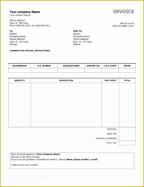 Free Invoice Template Docx Of Free Invoice Templates for Word Excel Open Fice