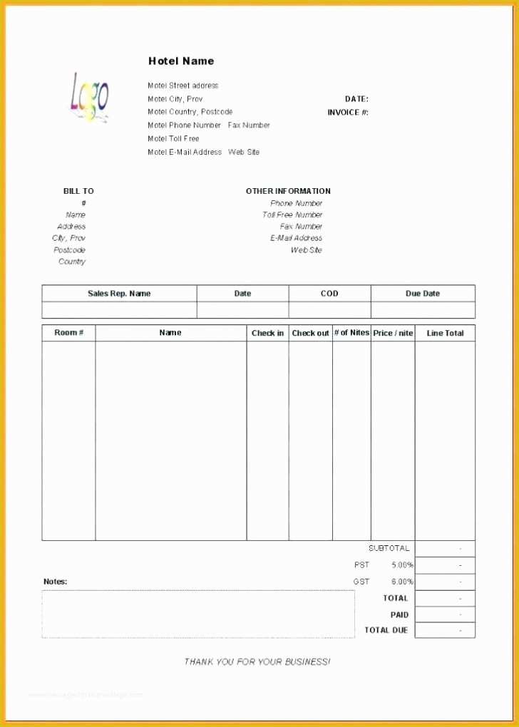 Free Invoice Template Docx Of Tax Invoice Template Docx