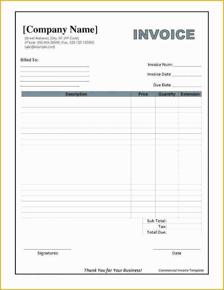 Car Sales Invoice Template Free Download