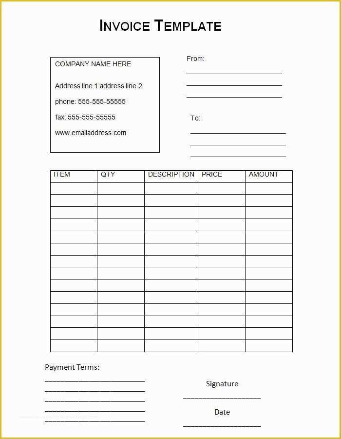Free Invoice Template Download Of Free Invoice Template Invoice Templates