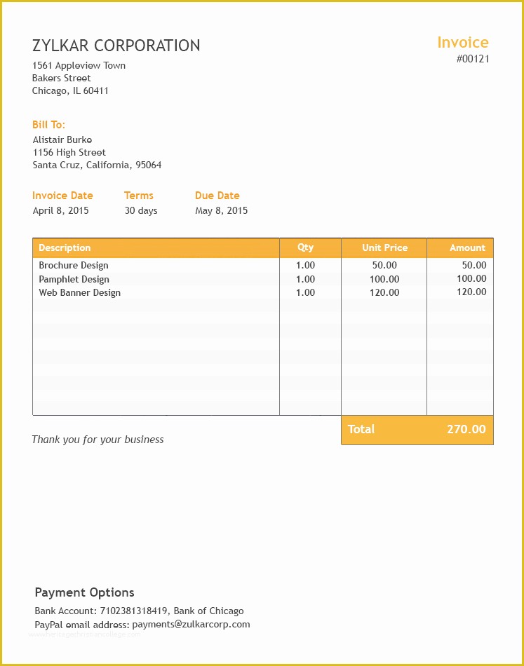 Free Invoice Template Excel Of Free Excel Invoice Template Zoho Invoice Excel Billing