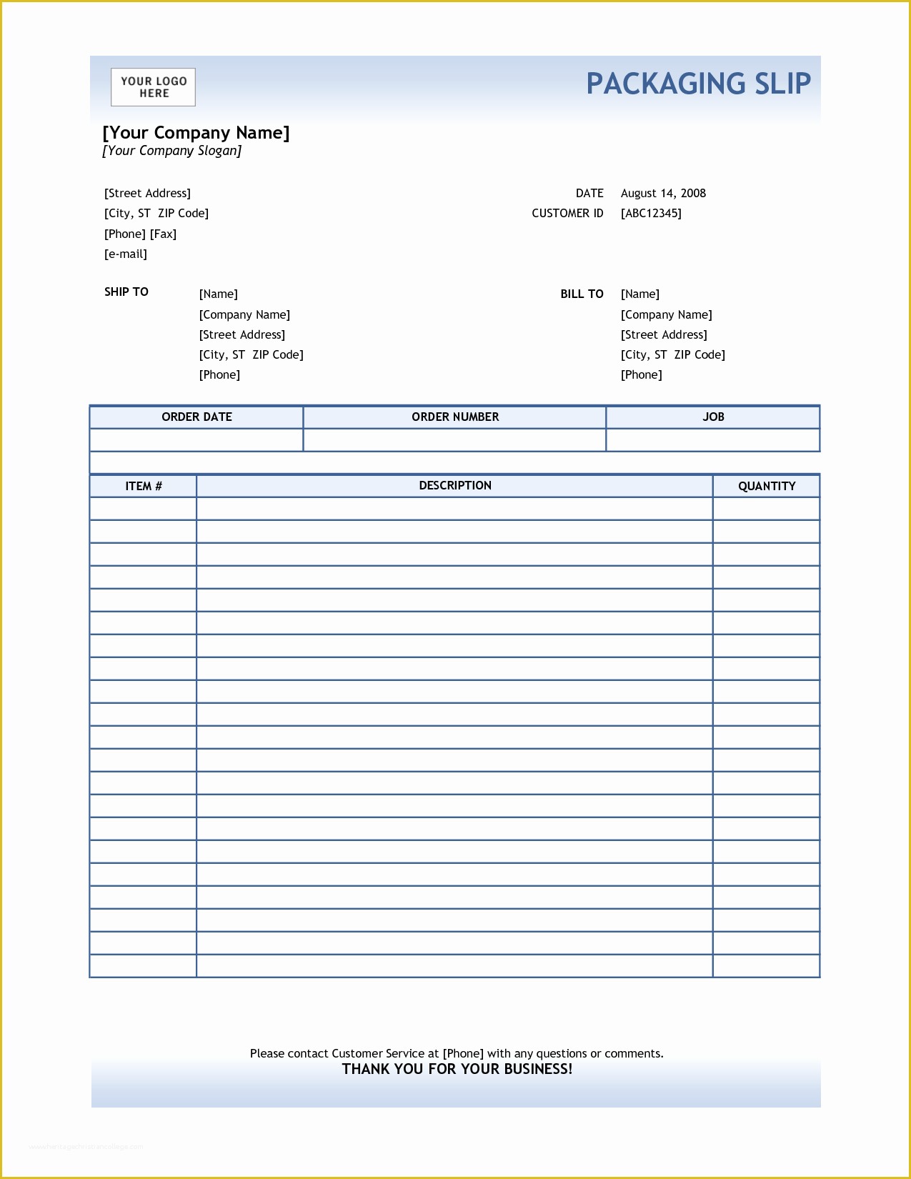 Free Invoice Template Excel Of Quickbooks Invoice Template Excel