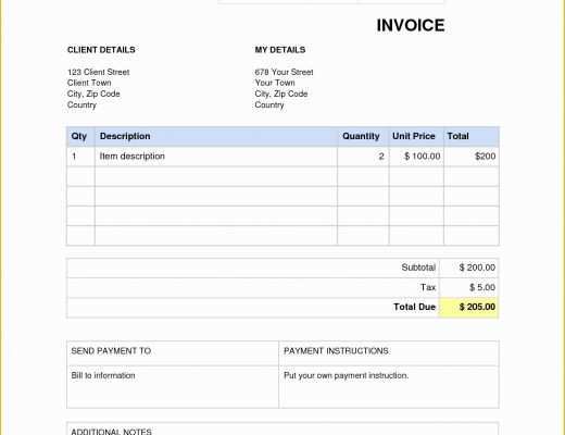 Free Invoice Template for Word 2010 Of Invoice Template Word 2010