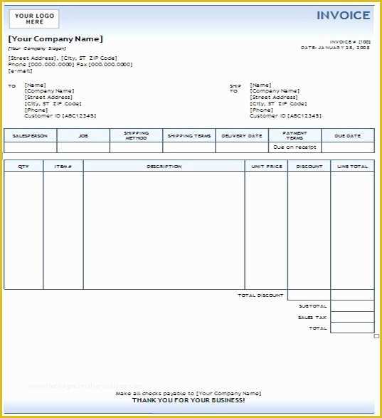 Free Invoice Template for Word 2010 Of Microsoft Word 2010 Invoice Template Denryokufo
