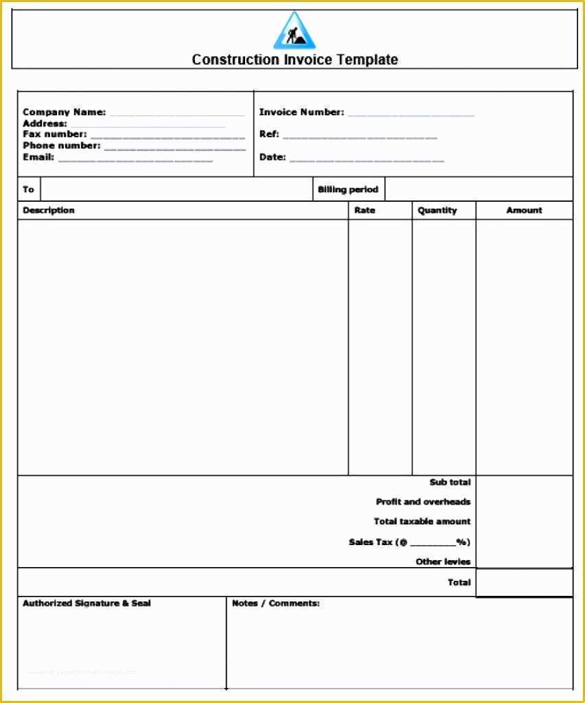 Free Invoice Template for Word 2010 Of Word Invoiceemplate Download Service Microsoft 2010