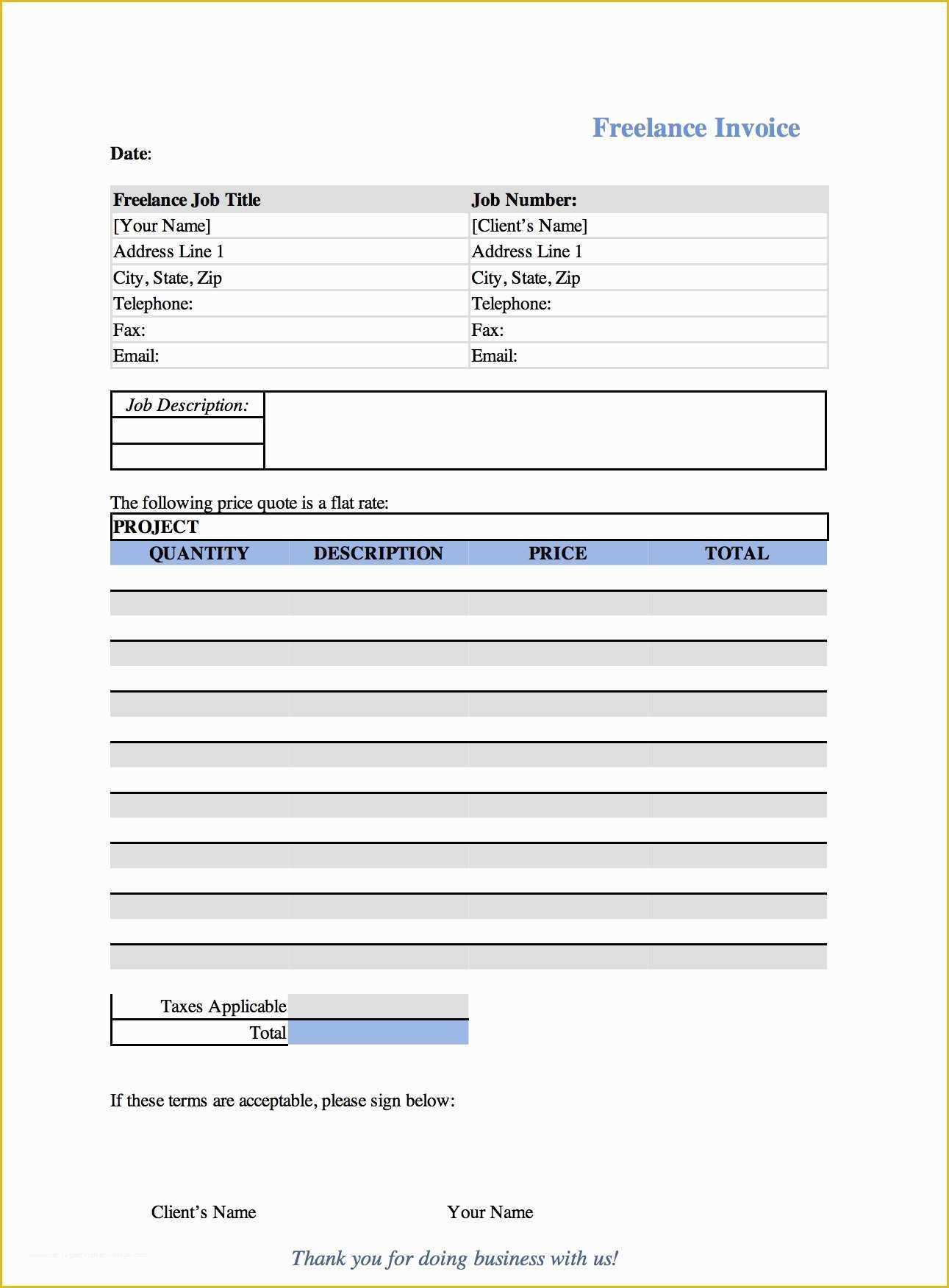 Free Invoice Template Of Aynax Invoice Template