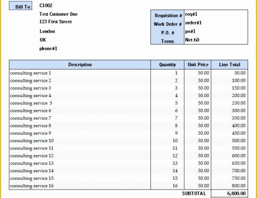 Free Invoice Template Of Word Rent Invoice Template
