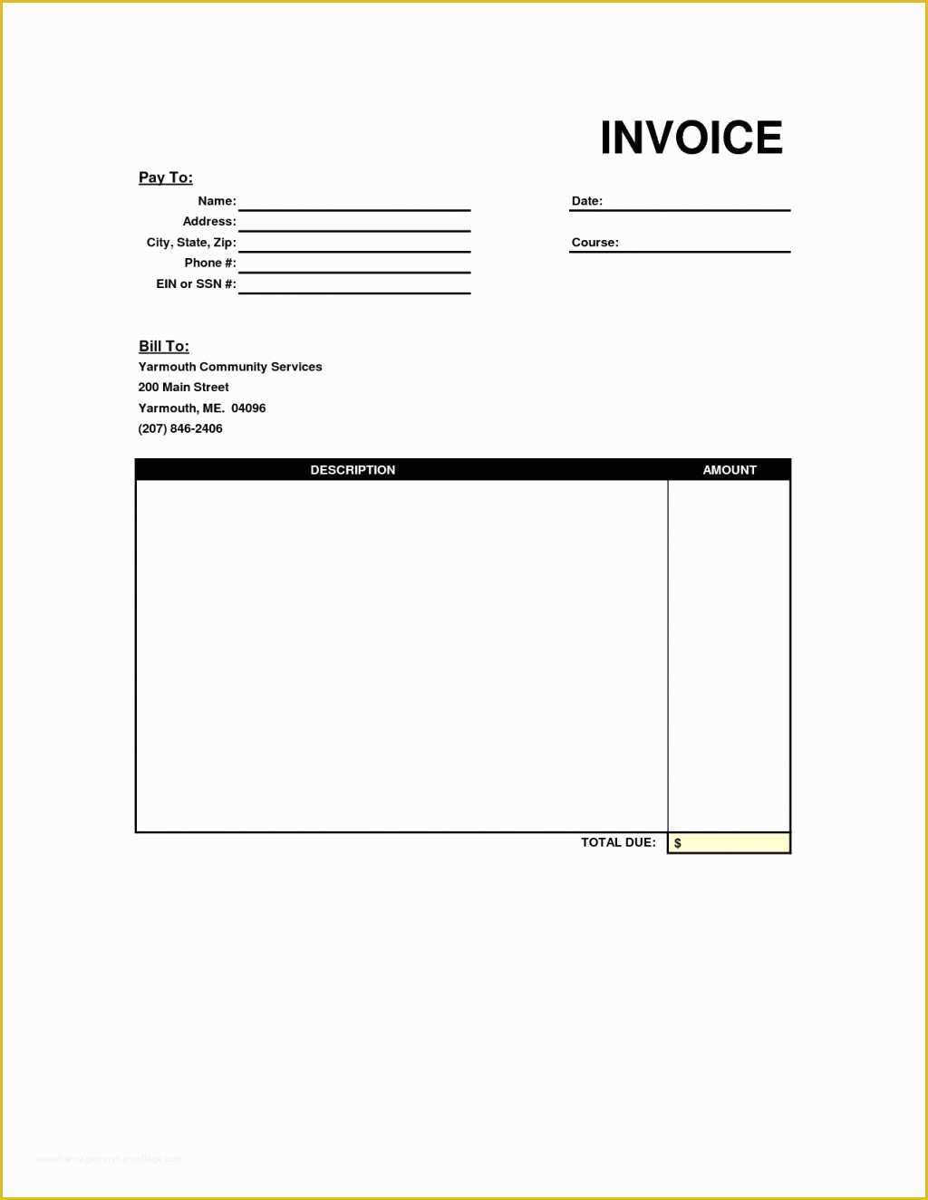 Free Invoice Template Pages Of Basic Invoice Template Free