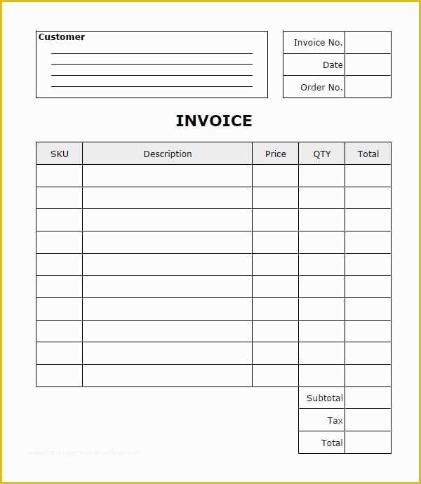 46 Free Invoice Template Pages