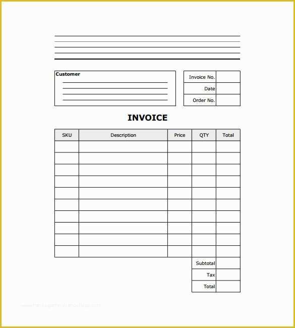 Free Invoice Template Pdf Of 7 Estimate Invoice Templates Free Word Pdf Excel