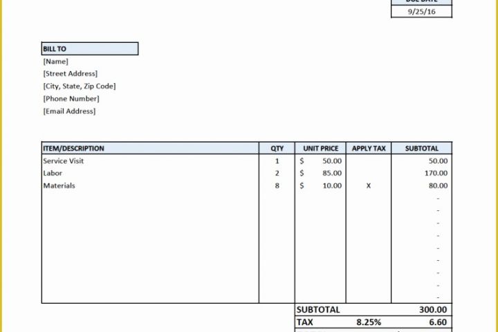 Free Invoice Template Pdf Of Free Invoice Template for Contractors