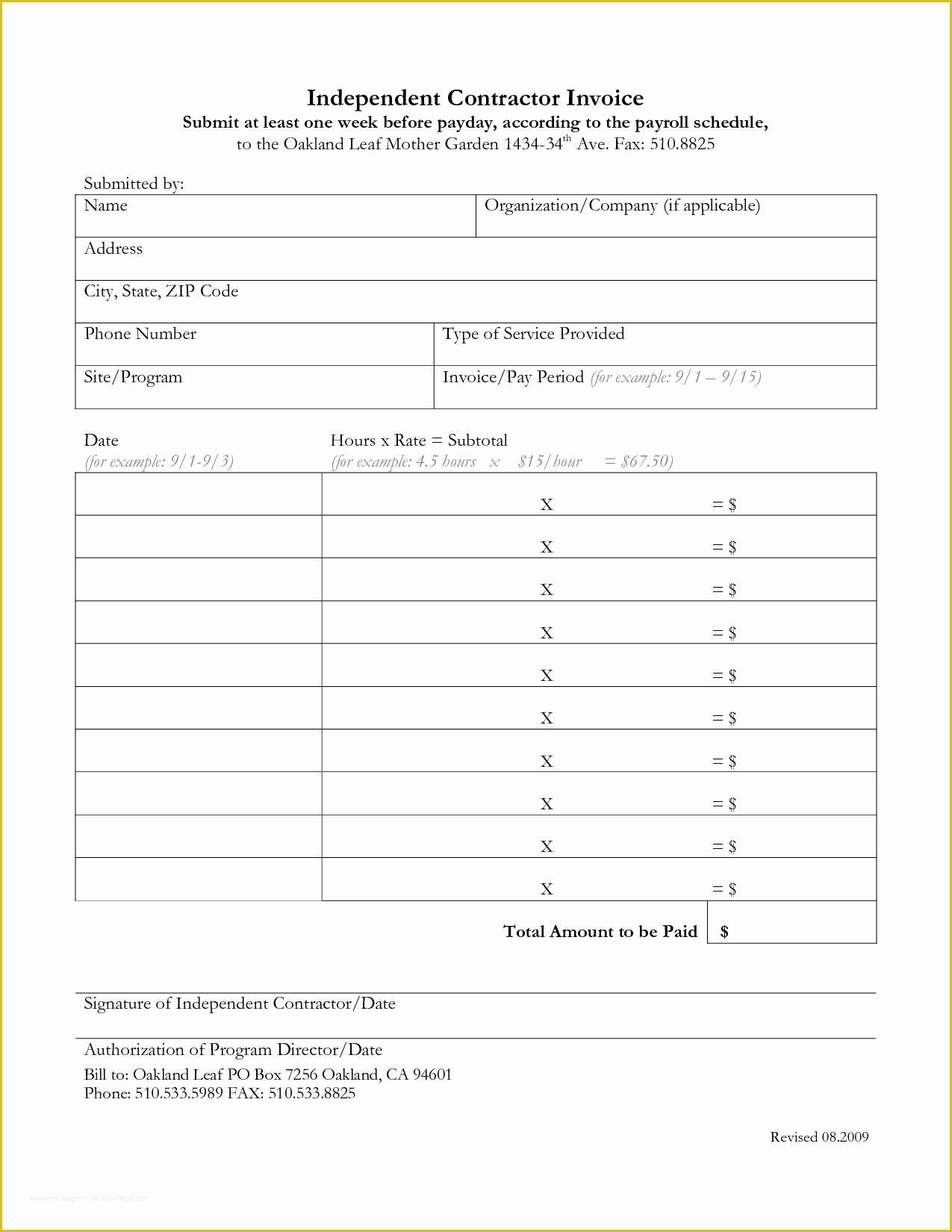 Free Invoice Template Pdf Of Independent Contractor Invoice Template Free