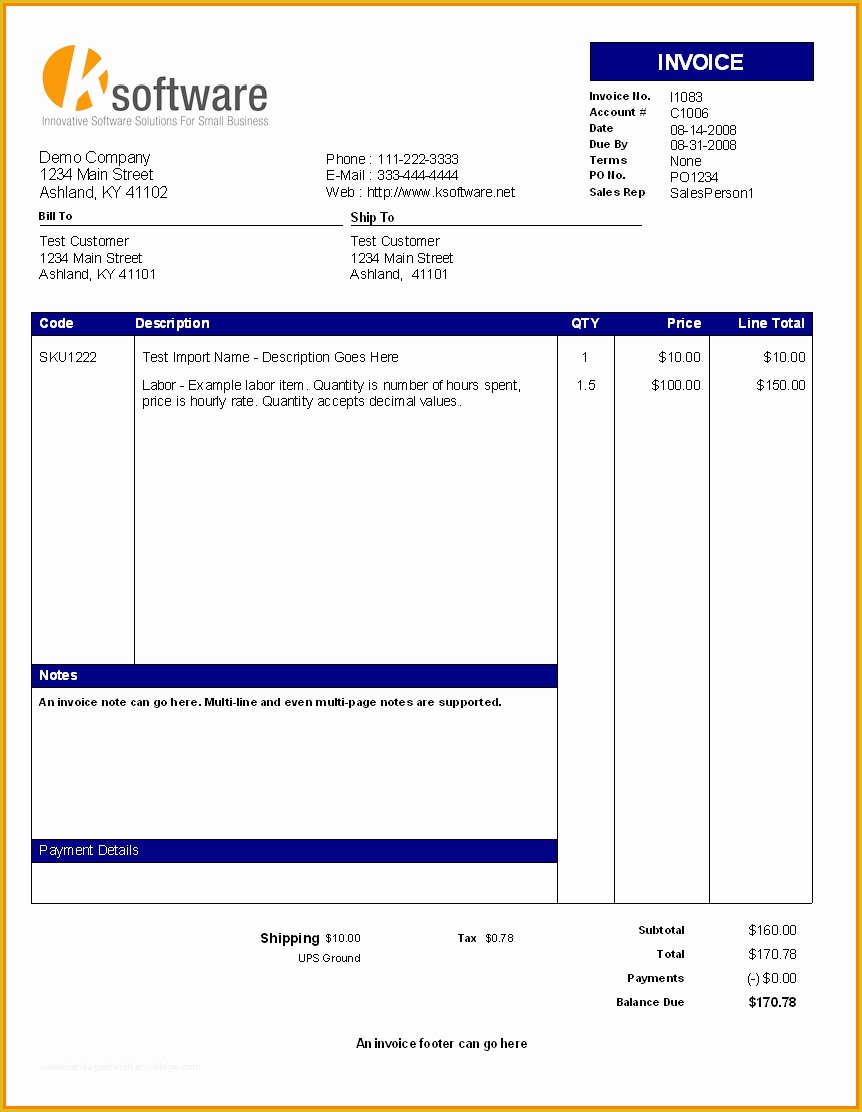 Free Invoice Template Pdf Of Invoice Template Pdf