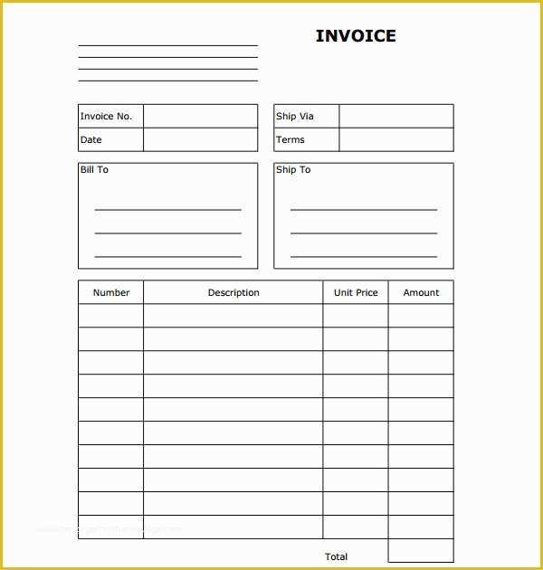 Free Invoice Template Pdf Of Invoice Templates for 2017