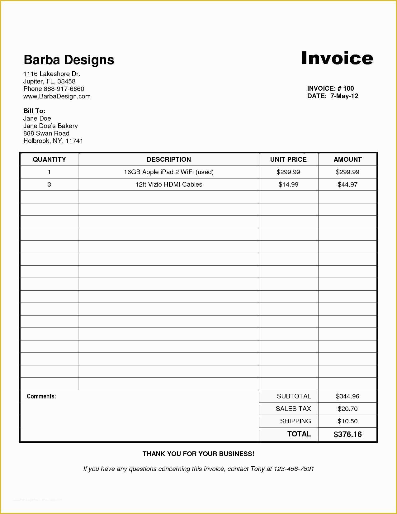 Free Invoice Template Word Of Free Uk Invoice Template Word Invoice Template Ideas